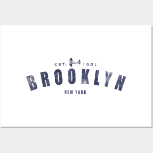 Brooklyn NY Vintage Distressed Retro Print Posters and Art